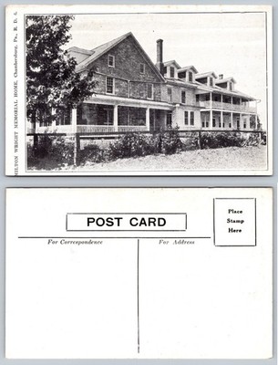 Edson Wright Memorial Home Chambersburg PA Postcard