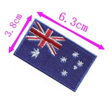 Australia Country Flag Embroidery Patch 6.3cm Wide High Quality Iron On Sew On B
