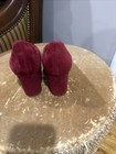Aerosoles Women's US 10 1/2 Bette Red Suede Dress On Block Heels Shoes 1143 — photo 3
