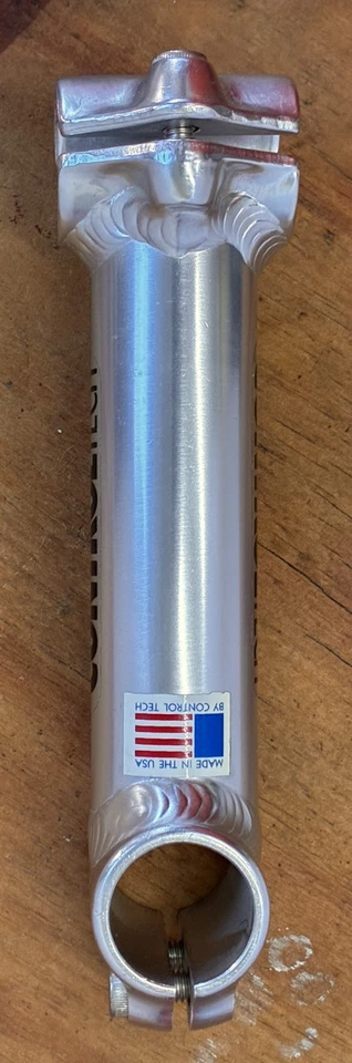 NOS 130mm Control Tech Aluminum Ahead MTB 1" Threadless Stem Silver 25.4 USA - Image 3 of 4
