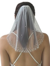 Short Wedding Veil White Bridal Bachelorette Party Bride To Be Decorations