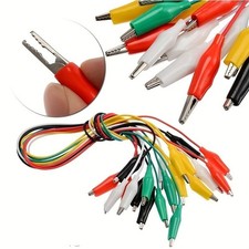 10PCS Alligator Clips Electrical DIY Test Leads Alligator Double-ended Crocodile