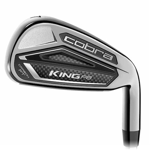 NEW Cobra King F8 Iron Set - R-Flex Graphite Shaft - 4-P - Silver