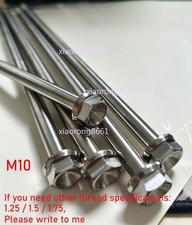 1PC M10 1.25 200/280/300/240mm Titanium Alloy Screws Flange Head Cap Bolts