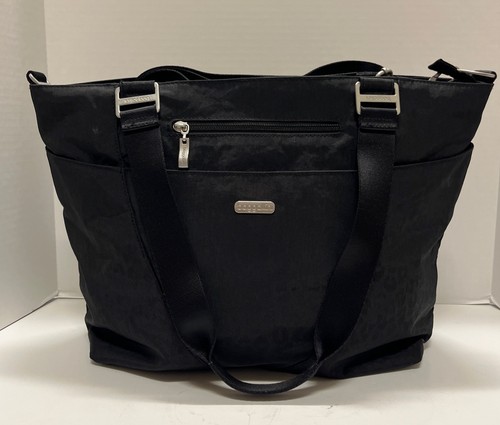 Baggallini Carry All Computer Laptop Tote Bag Satchel Cross Body Handle Nylon