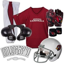 Arizona Cardinals Kids NFL 10pc Deluxe Football Uniform Set, Small