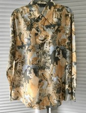 RARE-1970  s Renoir Romantic print Shirt  Collage De Renior" Chemise Et Cie,Sz.XL