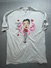 Vintage Betty Boop Heart Graphic T-Shirt Late 90s/Early 2000s Size L Hugging-G