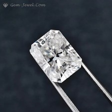 11x8 MM 4 Carat Colorless Radiant Cut Loose Moissanite, Moissanite for Gift