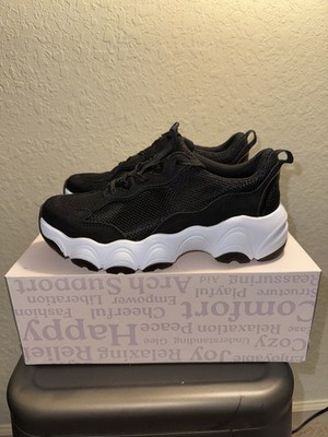 Alegria Women s Boom Joy Black Lightweight Mesh Shoes Sz 6-6.5 NIB