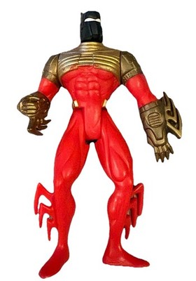 Kenner 1994 Legends of Batman Knightquest Action Figure Red Black