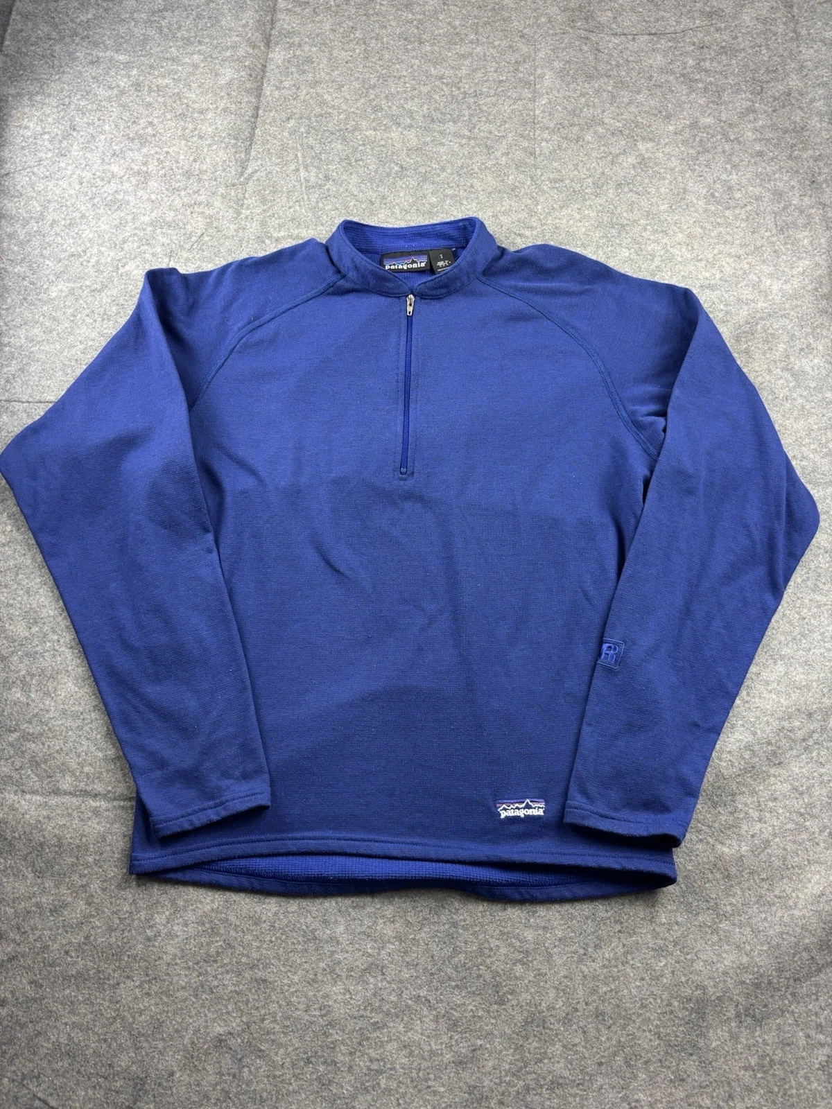 Patagonia Men’s S Jacket Blue 1/4 Zip USA VTG Pullover Long Sleeve Gorpcore