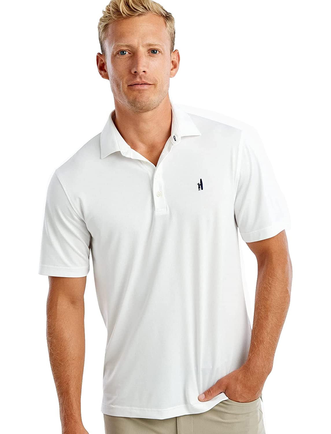 Fairway Solid Mesh Performance Polo Johnnie-O Mens - image 2