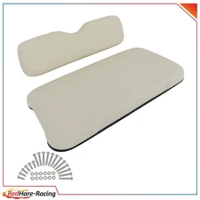 NEW Golf Cart Front Cushion Set Fits EZGO TXT White