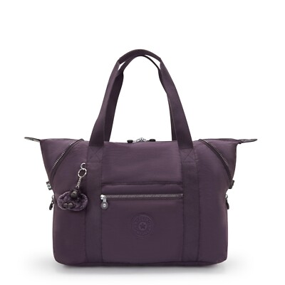 Kipling ART M Travel Tote Ultimate Plum RRP £107 UK