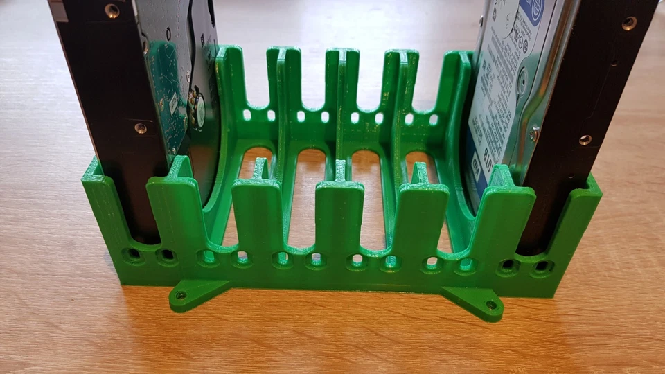 Festplatten Ständer 6-fach 3,5 Zoll Aufbewahrung Rack Rig Für Int. Platten - Bild 4 von 4