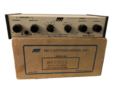 MFJ-752C Signal Enhancer CW/SSB Audio Filter - Amateurfunk mit OVP - Bild 3 von 4