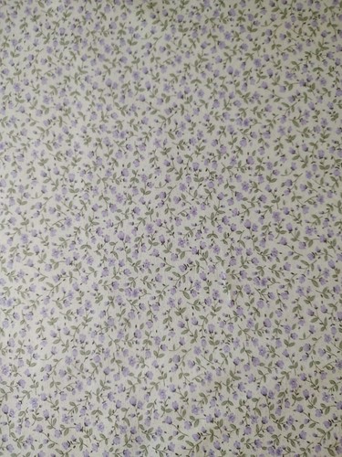 Rose Fabric by the yard, Lavender Roses, Tiny Rose Fabric, Cotton Material, - Picture 5 of 6