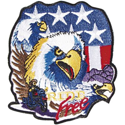 Aufnäher  - USA Adler - RIDE FREE - 04766 - Gr. ca. 10 x 8,5 cm - Patches