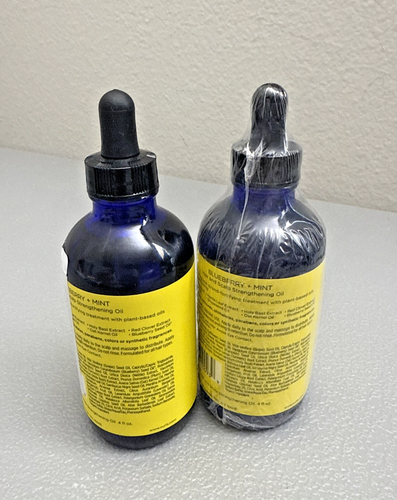 2X Curls Blueberry Bliss Blueberry & Mint Hair and Scalp Strengthening Oil 4 oz - Picture 2 of 2