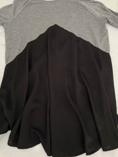 METALICUS ‘FRIDA’ Raglan Long Sleeved Grey TOP with BLACK Contrast Fabric NEW - Picture 9 of 21