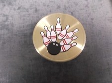 lot of trophy parts 13 pins and ball metal inserts 2" diameter