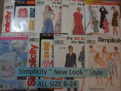 Simplicity Patterns ~ All Patterns are Size 6-24 * ~ * ~ * ~ * ~ * Listing 7015