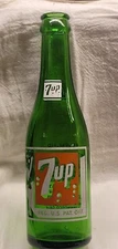 7 UP BUBBLE GIRL ACL SODA BOTTLE SAN FRANCISCO CALIFORNIA SODA