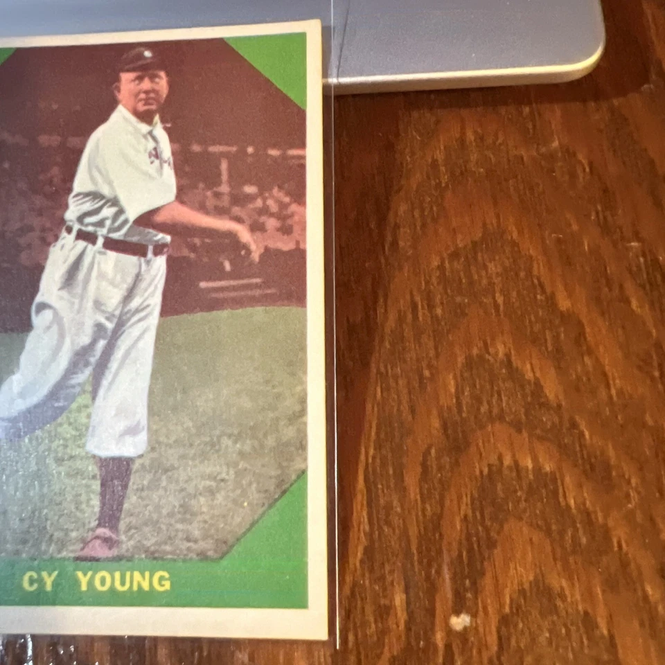 Cy Young 1960 Fleer Set Break # 47 EX Range HOF Boston Red Sox Cleveland Spiders - Image 2 of 4