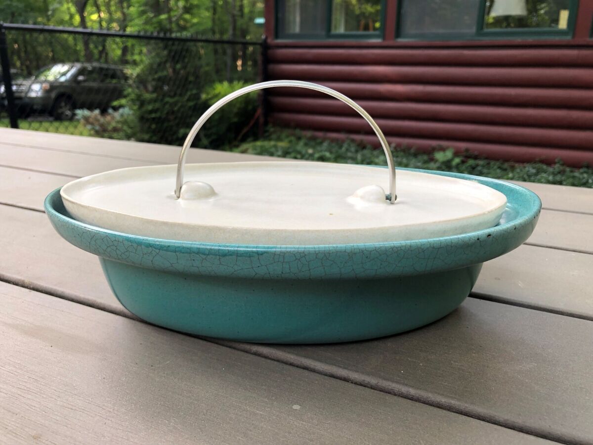 Antique Bennington Oval Bowl (TRE) Antique Bennington Oval Bowl (TRE)