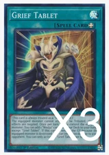 3x Grief Tablet MZTM-EN032 Super Rare 1st Ed NM Yugioh