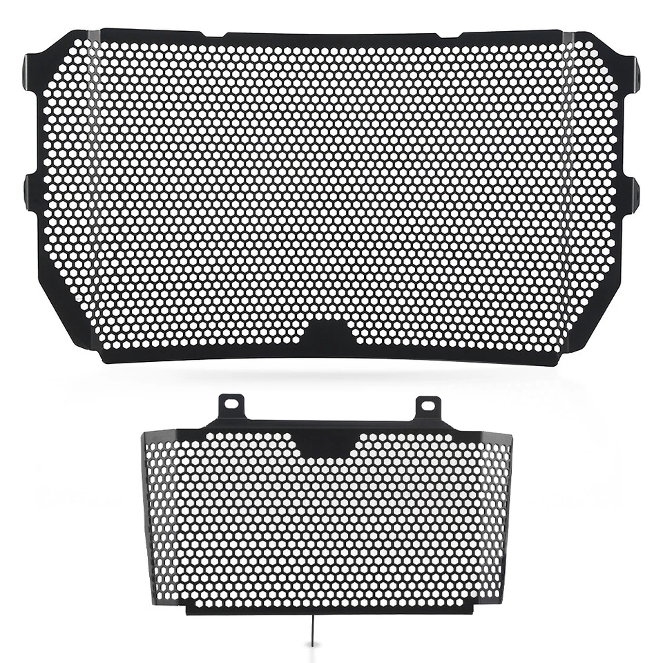 Motorcycle Radiator Oil Cooler Guard Set For Yamaha FZ-10 MT-10 MT-10 SP Black Foto 4 de 4