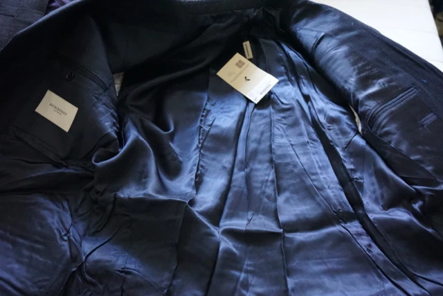 Brand New Men Burberry Black Checker Suit Size 38 R $1,995 Oxxford Collezioni  - Image 4 of 4