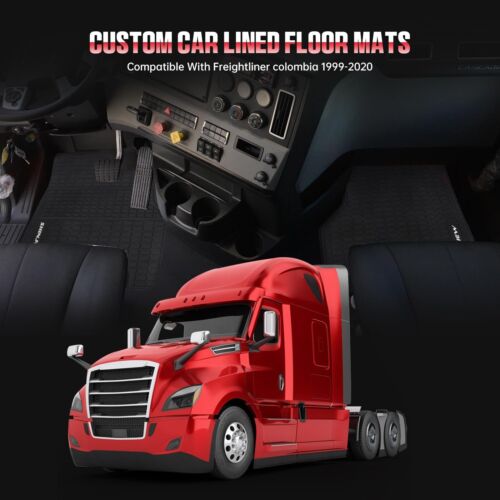 Floor Mats Compatible with Freightliner Columbia 1999-2020,Century 1997-2010,... - Picture 3 of 6