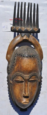 Afrikanische Maske Handarbeit  - Bild 1 von 4