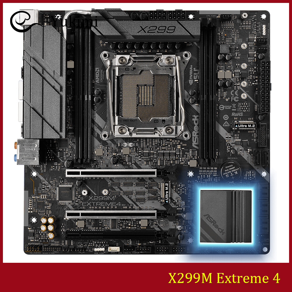 FOR ASROCK X299M Extreme 4 LGA 2066 DDR4*4 128GB Motherboard Test