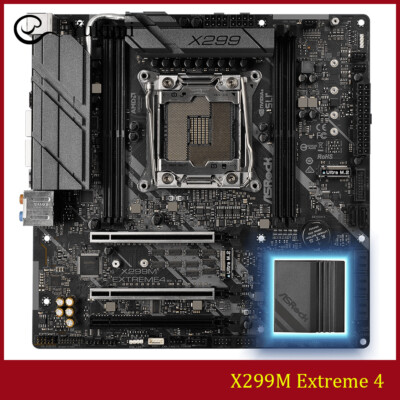 FOR ASROCK X299M Extreme 4 LGA 2066 DDR4*4 128GB Motherboard Test