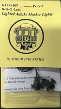 Tomar Industries #G-807 Lighted Adlake Marker Lights R-G-G