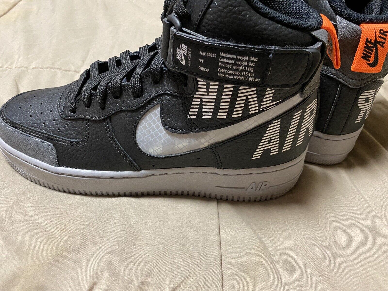 Size 6 - Nike Air Force 1 High Under Construction - Black for sale 