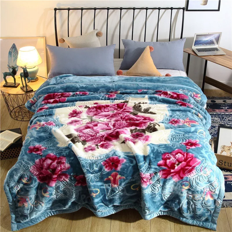 Heavy Blanket Luxury Thick Winter Blanket Soft Quilt Bed Cover