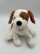 Kohls Cares Raggedy Ann Puppy Dog Plush Andy Rags White Brown 12" Missing Collar
