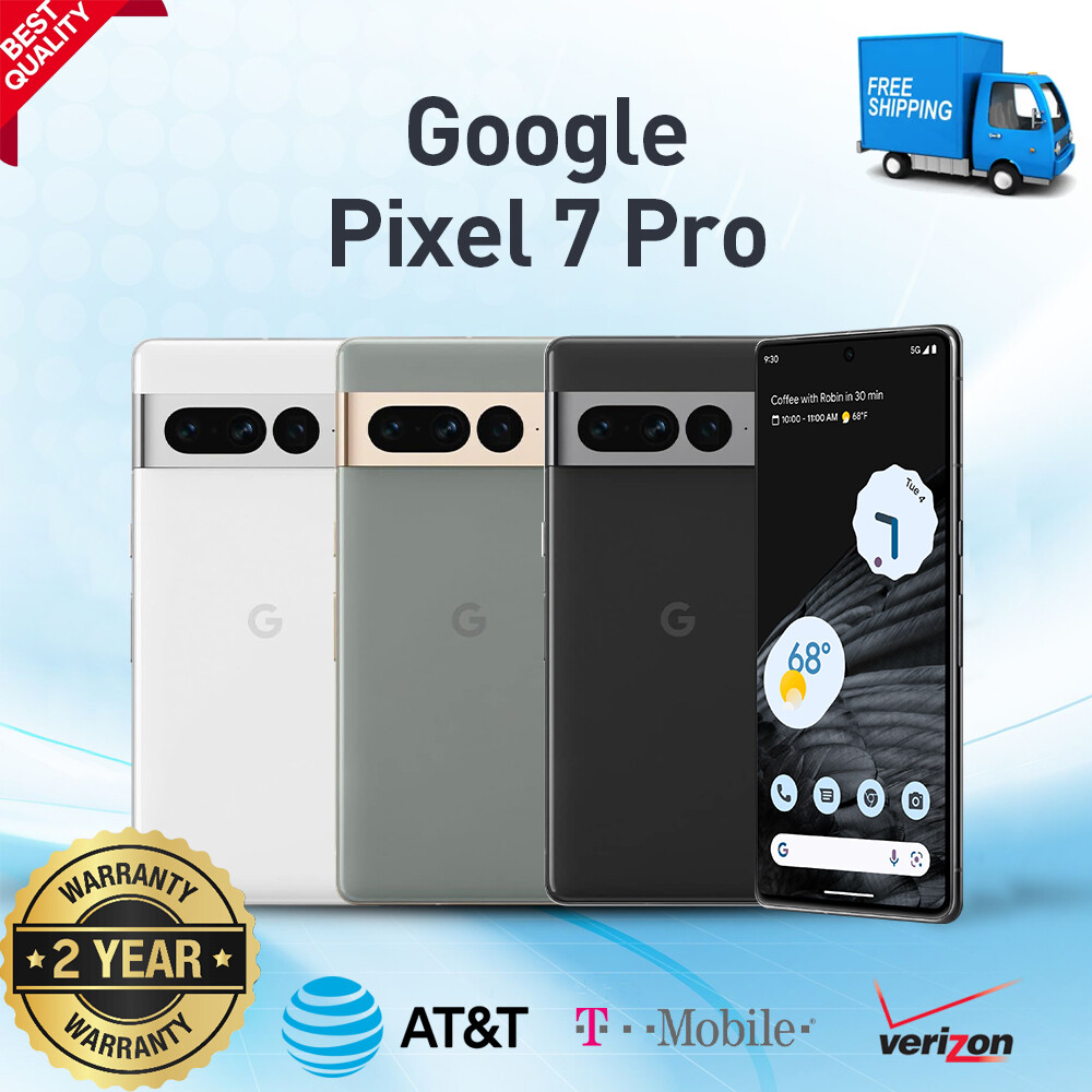 NEW SEALED GOOGLE PIXEL 7 PRO 128GB/512GB FULLY UNLOCKED GSM