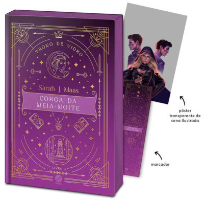 COROA DA MEIA-NOITE = Crown of Midnight BRAZIL 2023 DELUXE HC BOOK w/ EXTRAS!