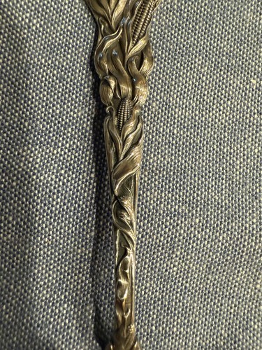 Peoria Illinois Soldiers Monument Corn Design Antique P&B Sterling Spoon (S370) - Picture 3 of 13