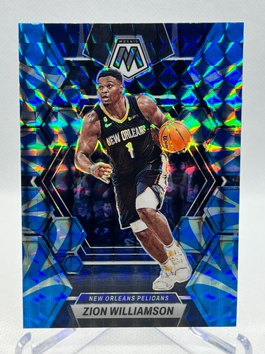 Baloncesto Zion Williamson 2022-23 Panini Mosaic #120 REACTIVE BLUE PRIZM - Imagen 1 de 2