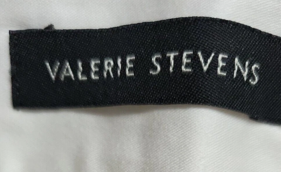 Pantalones capri Valerie Stevens para mujer talla 14 blancos NUEVO Foto 2 de 4