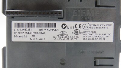 Siemens Simatic S7 S C-T3H67251 BM Y-Koppler - 1P6ES7 654-7HY00-0XA0