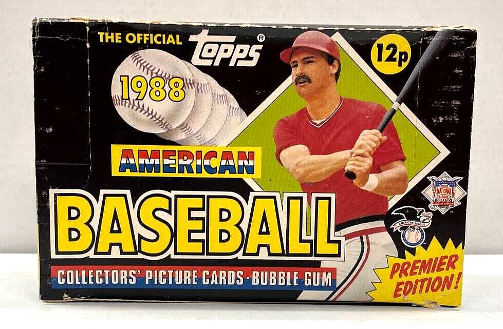 1988 Topps UK American Baseball Cards Premier Edition Box 48 Sealed