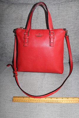 KATE SPADE Jackson Street Hayley Leather  Crossbody Top Handle Purse