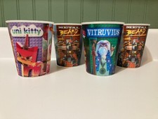 Lot Of 4 McDonalds The LEGO Movie lenticular / Holographic Cups 2013